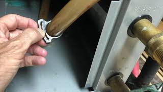 How to check and clean AC drain line on geothermal unit [upl. by Lenoil107]