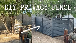 DIY Modern Privacy Fence [upl. by Beth]