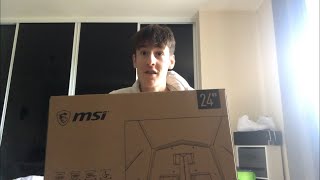 Unboxing my new monitor MSI Optix G24C4 [upl. by Parnas19]