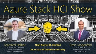 Azure Stack HCI Show 54 [upl. by Denison]