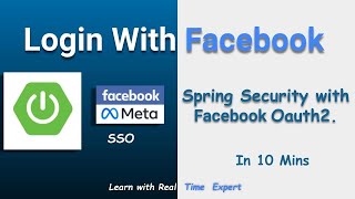 Spring Security OAuth2 Example with Facebook Oauth2  SSO [upl. by Sena]