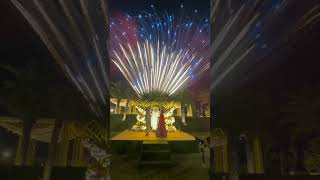 Wedding Fireworks Entry fireworks bigfatindianwedding destinationwedding luxurywedding goa [upl. by Greenwell]