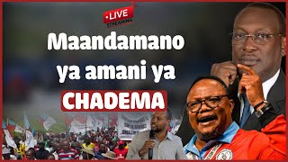 live  Maandamano ya Amani ya CHADEMA Kutokea Ilala na Magomeni [upl. by Eetnahc]