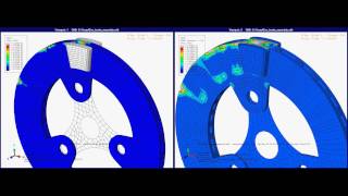 Disc brake assembly Abaqus Dynamic tempdisp explicit [upl. by Dammahom]