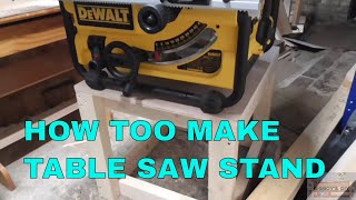 TABLE SAW STAND FOR DeWalt DW 745 [upl. by Allekram]