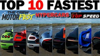 Top 13 Fastest Hypercars in The Crew Motorfast All Stock [upl. by Verner]