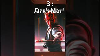 Top 5 Star Wars Villains starwars [upl. by Eyaj104]