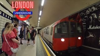 Let’s walk inside Knights Bridge London Underground Tube Station  London travel  London life [upl. by Curtice]