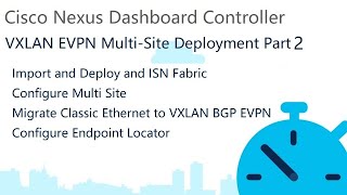 NDFC VXLAN EVPN MultiSite Deployment  Part 2 [upl. by Dunham331]