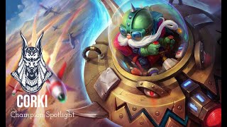 Corki Abilities in leagueoflegends Arabic  شرح كوركى بالعربى [upl. by Assirahc554]