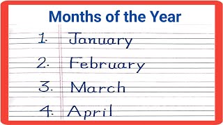 Months of the year  name of 12 months  months name in english viralvideo [upl. by Suirrad]