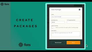 25 Creating and Selling Prepaid Packages of Appointments or Classes in Fons [upl. by Acirre]