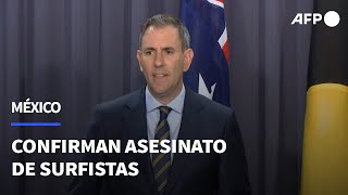 Fiscalía confirma asesinato en México de dos surfistas australianos y un estadounidense  AFP [upl. by Aicilegna208]