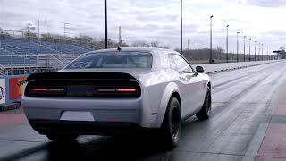 Dodge Challenger Hellcat Demon 170 Sounds and Launches INSANE [upl. by Yatnwahs]