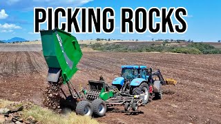 Matt Learns to Pick Rocks the EASY Way  farming  Vlog 257 [upl. by Hamlani558]