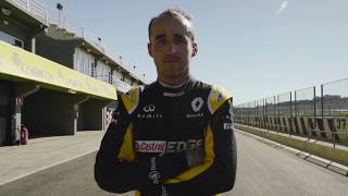 Robert Kubica  F1 private test with Renault  Circuit Valencia Ricardo Tormo 2017 [upl. by Rialb]