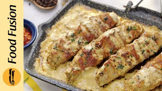 Butter Malai Seekh Kabab Recipe By Food Fusion [upl. by Huntington]