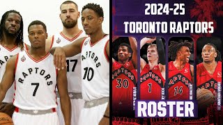 202425 Toronto Raptors Roster  Starting Lineups [upl. by Leidgam]