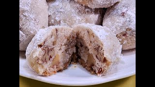 pecan snowball cookies step by step tutorial [upl. by Ennovy]