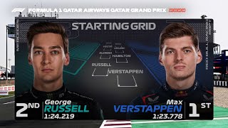 F1 Starting Grid For The 2023 Qatar Grand Prix [upl. by Truk]