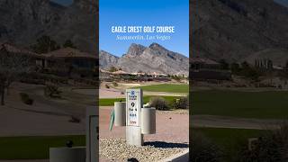 Stunning mountain views at Eagle Crest Golf Course in Summerlin lasvegasgolf golfcourse golfer [upl. by Yenolem]