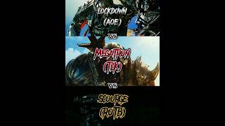 Transformers  Megatron TLK vs Lockdown AOE vs Scourge ROTB [upl. by Humfrid]