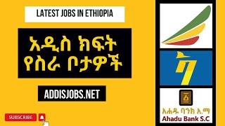 አዳዲስ ክፍት የስራ ቦታዎች  Latest Jobs in Ethiopia 2024 [upl. by Nauht266]