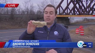 Driver who hit Onondaga Lake Parkway Bridge was ticketed 22 times [upl. by Ueihtam375]