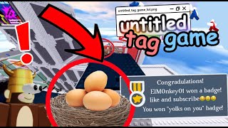 How to get yolks on you Gold achievement in Untitled Tag Game Roblox [upl. by Eedak]