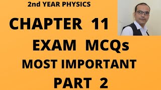 Most Important Exam MCQs Part 2 CH  11 2nd Year Physics Topic Thermal Expansions [upl. by Ansilma892]