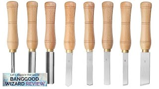 Drillpro High Speed Steel Lathe Chisel Wood Turning Tool with Wood Handle Review [upl. by Jesse]