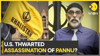 US prevents killing of Khalistani terrorist Gurpatwant Pannu on its soil reports  WION [upl. by Anyk552]