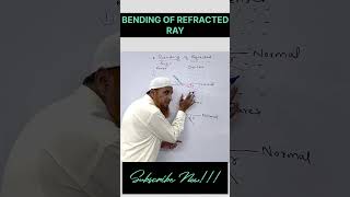 Bending Of Refracted Ray shorts youtubeshorts shortvideo [upl. by Eisenberg]