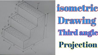 how to draw orthographic projection  isometric  by iti ed hindi [upl. by Terena]