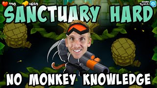 Sanctuary Hard No Monkey Knowledge  Bloons TD 6 [upl. by Martinson]