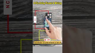 Wiring an 8Pin Relay amp Terminals Identification shorts howto relay wiring [upl. by Ardnuas]