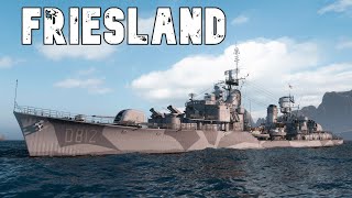 World of WarShips Friesland  5 Kills 221K Damage [upl. by Derfliw]