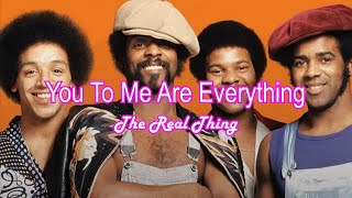 THE REAL THING  You To Me Are Everything Karaoke [upl. by Ytsirt706]