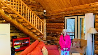 900 Sq Ft Amish Log Cabins Interior Walk Through Part 2 [upl. by Kiran274]