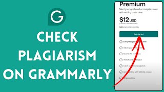 How to Check Plagiarism on Grammarly 2024 [upl. by Daigle401]