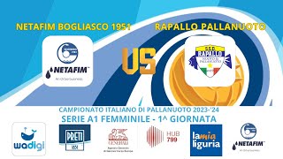 Netafim Bogliasco 1951 VS Rapallo Pallanuoto [upl. by Silirama]