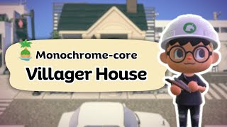 Villager House Decoration  ACNH Monochromecore  Animal Crossing New Horizons [upl. by Gail]