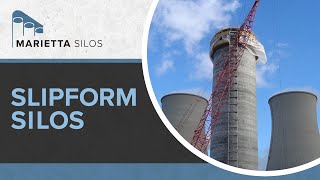 Concrete Silo Construction Methods  Slipform Silos [upl. by Hastie]