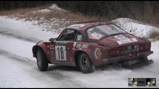 RALLYE MONTECARLO HISTORIQUE 2023 DAY 1 SHOW AND ICE CONDITIONS FOR HISTORIC RALLY CARS [upl. by Illib]