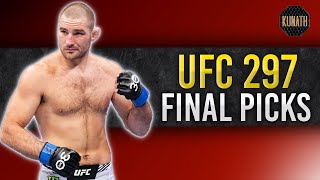 UFC 297 FINAL PICKS  DRAFTKINGS UFC PICKS [upl. by Eecram]