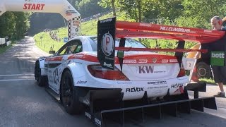 The Fastest Hillclimb Monster Swiss Champ Reto Meisel and the MercedesBenz SLK340 Judd V8 610HP [upl. by Auoz]