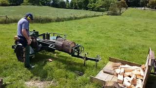 Fast Homemade two way Kiwi Log Splitter [upl. by Notslar]