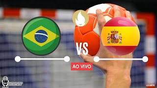 BRASIL x ESPANHA  IHF Mens Olympic Qualification Tournament  17032024 [upl. by Ateikan]