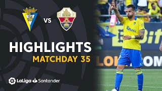 Resumen de Cádiz CF vs Elche CF 30 [upl. by Bartholomeus]