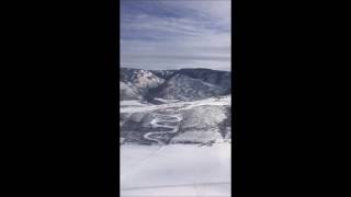 Canadair Regional Jet CRJ700 Cabin View Takeoff Aspen Colorado KASE [upl. by Yelrac]